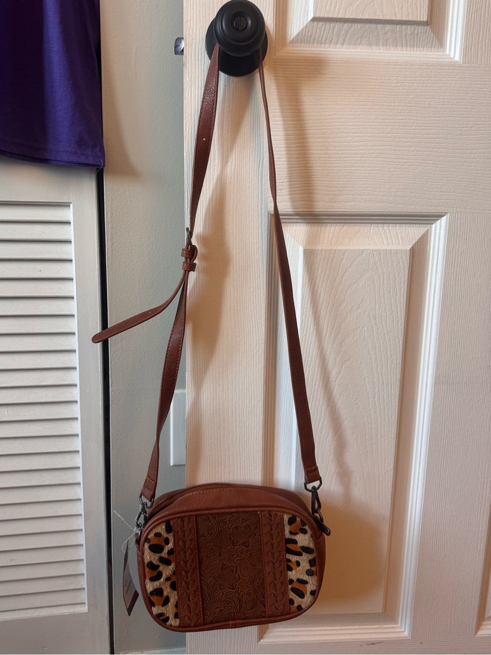 Montana West Animal Print Western Crossbody Purse NWT